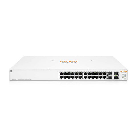 HPE Networking Instant On 1930 24-Port Gb Ethernet 24xGE PoE (370W), 4X 1G/10G SFP+, L2+ Smart Switch US Cord | JL684A#ABA