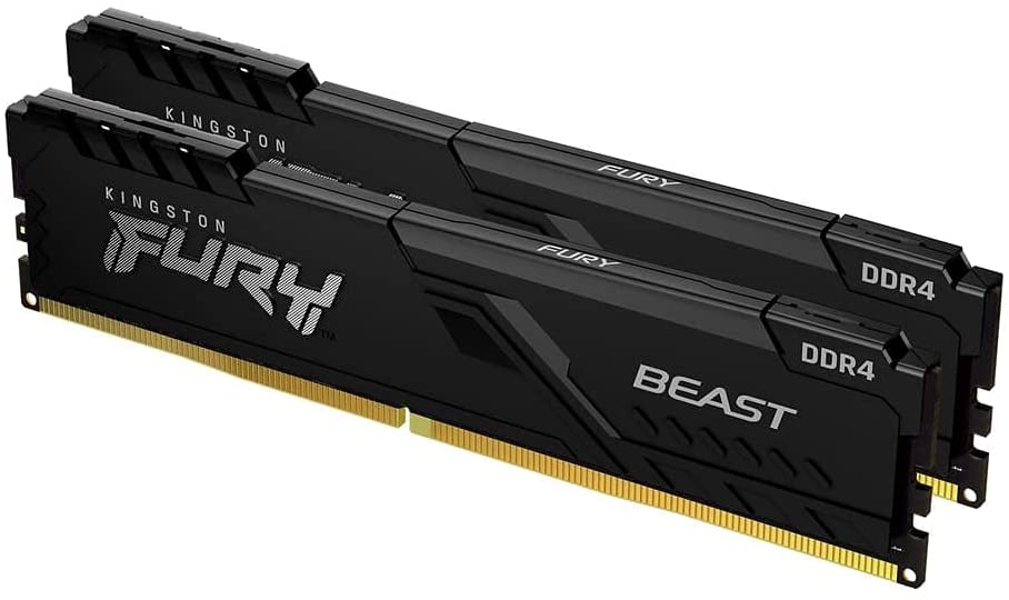 Kingston Fury Beast 16GB (2x8GB) 3200MHz DDR4 CL16  288pin DIMM Memory Kit KF432C16BBK2/16