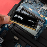 Kingston KF432S20IB/32 FURY Impact 32GB 3200MHz DDR4 CL20 Laptop Memory Single Stick ,Black