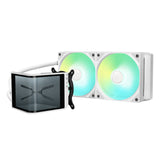 TRYX L-P240L-AM2M-G0W PANORAMA SE 240 ARGB 240mm AIO Rotatable MOLED Curved Screen 3D Cooler Asetek Adela - White
