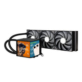 TRYX Panorama 360 Muti-Compatible AMOLED L-Shaped 3D Anamorphic Display Custom AIO Cooler (Black) L-P360N-DS3M-G0K