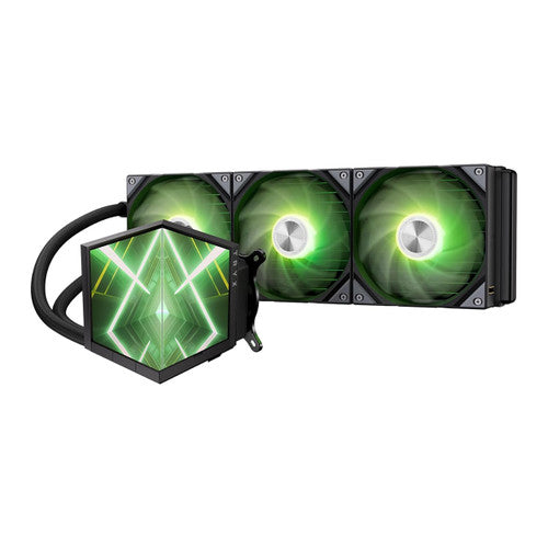 TRYX L-S360A-DM3M-G0K Stage ARGB 360mm AIO Screen3D Display Modes Asetek 7th GenV2 Intel LGA 1851/1700,AMD AM5/AM4-Black