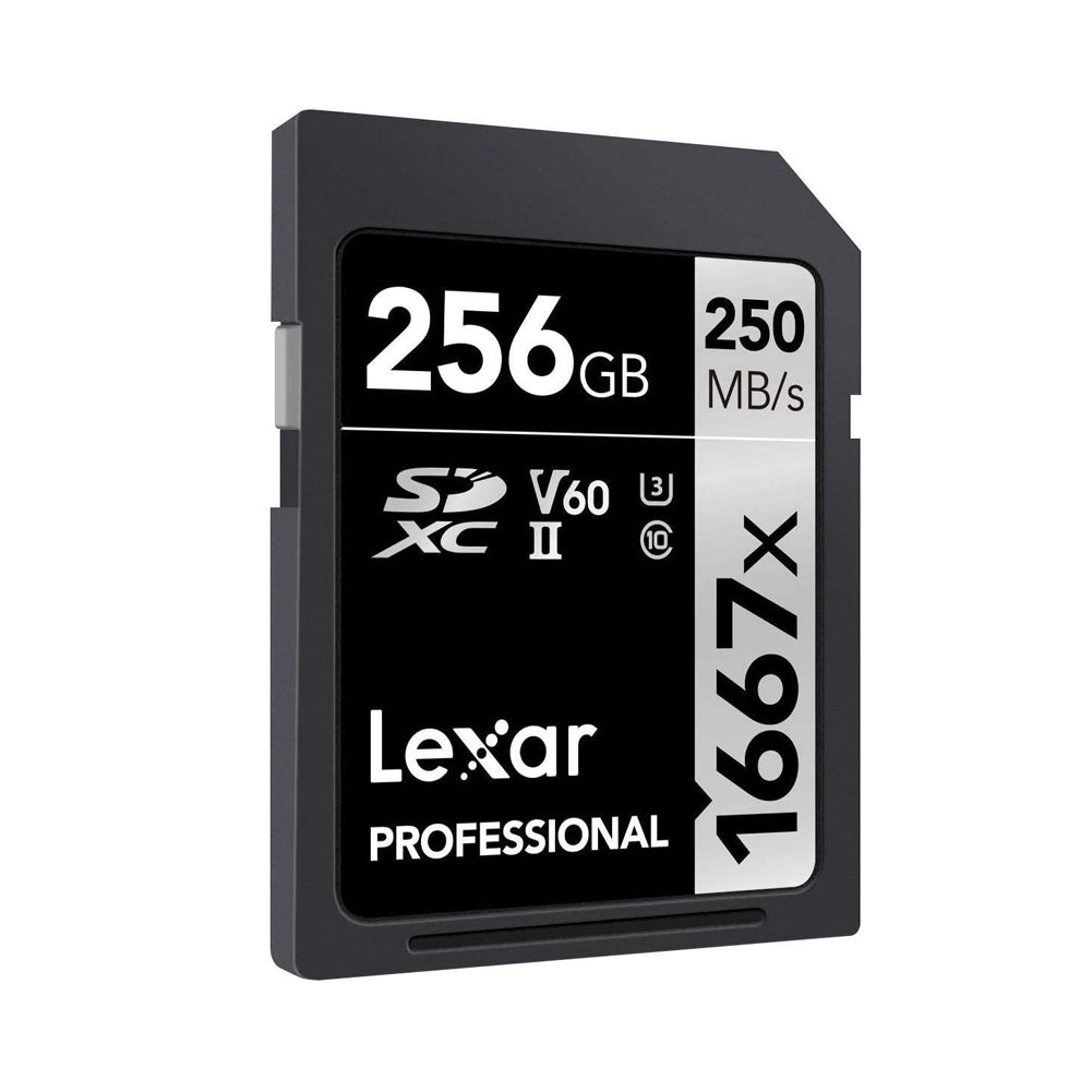 Lexar LSD256CBNA1667 Professional 1667X 256GB SDXC Uhs-II/U3 Memory Card