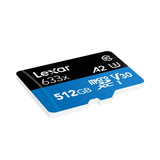 Lexar LSDMI512BBNL633A 512GB High-Performance UHS-I Class 10 U3 633x microSDXC Memory Card with SD Adapter