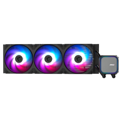 MSI MAG CORELIQUID A13 360 Black - AIO ARGB Liquid Cooling ,360mm Radiator, PWM Fans , LGA 1700/1851/AM5/AM4 Compatible