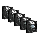 Cooler Master MFX-B2NN-18NPK-R1 SickleFlow 120 V2 All-Black Frame Fan 120mm PWM for Computer Case & Liquid Radiator (Pack of 5)