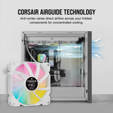 Corsair iCUE SP120 RGB ELITE Performance 120mm PWM Triple Fan Kit w/ iCUE Lighting Node CORE (White) CO-9050137-WW