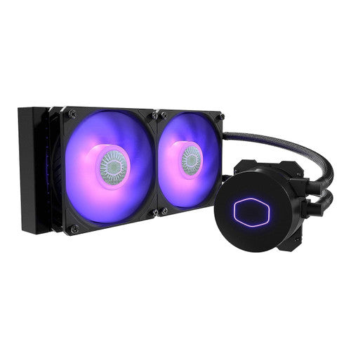 Cooler Master MasterLiquid ML240L RGB V2, Close-Loop AIO CPU Liquid Cooler, Gen3 Dual Chamber Pump, SickleFlow 120 PWM ARGB, AMD Ryzen AM5/AM4, Intel LGA1700/1200 MLW-D24M-A18PC-R2