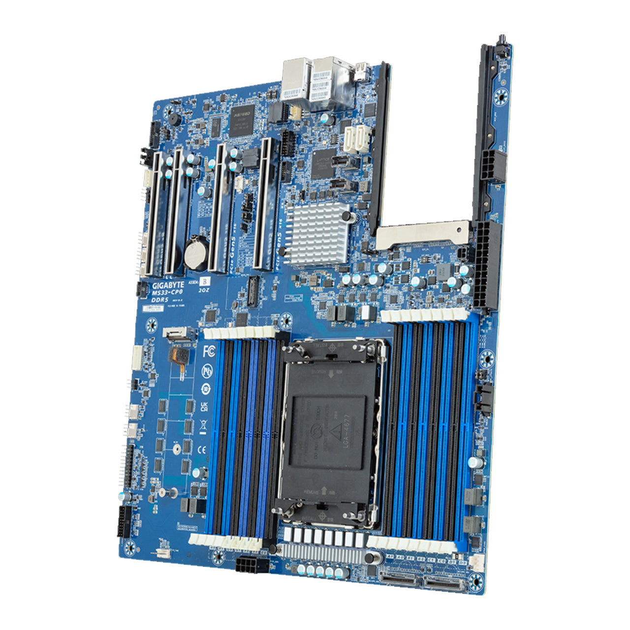 Gigabyte Server Motherboard - 5th/4th Gen Intel Xeon Scalable - E-ATX UP MS33-CP0 Rev. 1.x/3.x