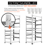 12GPU Mining Rig Frame - The Sluice V2 Steel Open Frame Mining Rig Case, Stackable Chassis for Crypto Coin Currency - Frame Only (White) AAAIRMC12WH