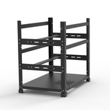 AAAwave 12GPU Mining Rig Frame and 12 x AAAwave PCIE Riser VER 011 PRO 1x to 16x Graphic Extension for GPU Mining