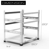AAAwave 12GPU Mining Rig Frame (white) and 12 x AAAwave PCIe Riser V011 Pro and Titanium Micro PD560 500GB Internal SSD