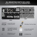 Pimoroni NVMe Base M.2 HAT PCIe Extension w/ 1 TB M.2 2280 Internal Solid State Drive SSD