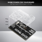 Pimoroni NVMe Base M.2 HAT PCIe Extension w/ 1 TB M.2 2280 Internal Solid State Drive SSD