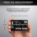 Pimoroni NVMe Base M.2 HAT PCIe Extension w/ 2TB M.2 2280 Internal Solid State Drive SSD
