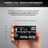Pimoroni NVMe Base M.2 HAT PCIe Extension w/ 1 TB M.2 2280 Internal Solid State Drive SSD