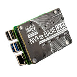 Pimoroni NVMe Base Duo for Raspberry Pi 5 M.2 HAT PCIe Extension Board (M.2 2230 to 2280 Supported) PIM704