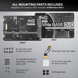 Pimoroni NVMe Base Duo M.2 HAT PCIe Extension w/ (2-Pack) of 500 GB M.2 2280 Internal Solid State Drive SSD
