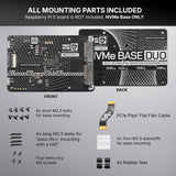 Pimoroni NVMe Base Duo M.2 HAT PCIe Extension w/ (2-Pack) 2TB M.2 2280 Internal Solid State Drive SSD