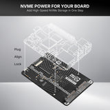 Pimoroni NVMe Base Duo M.2 HAT PCIe Extension w/ (2-Pack) of 500 GB M.2 2280 Internal Solid State Drive SSD
