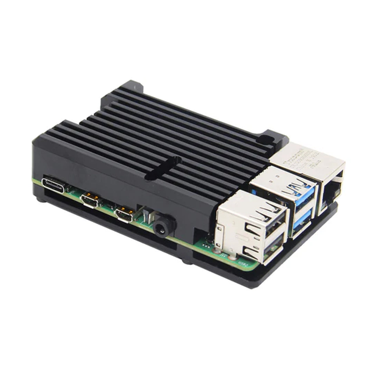 AAAwave Aluminum Alloy Passive Cooling Case for Raspberry Pi 4B Black ODS705