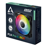 Arctic ACFAN00315A P14 Pro A-RGB140 mm PWM Fan w/ Y-Cable Splitte, 400-2500 RPM Fluid Dynamic Bearing,4-Pin -Black