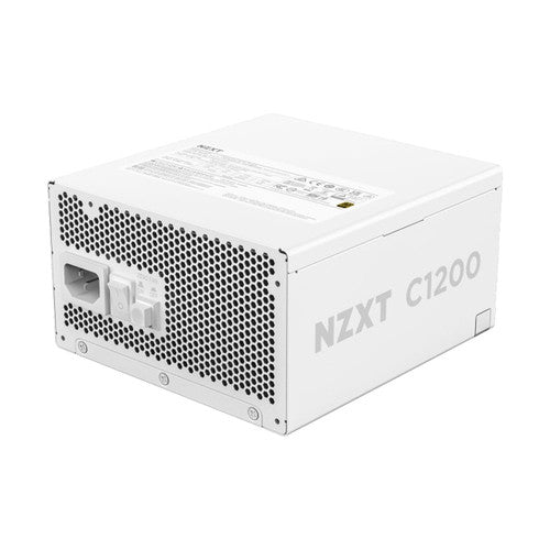 NZXT PA-2G2BW-US C1200 Gold ATX 3.1 Fully Modular Low-Noise PC Gaming Power Supply 1200 Watts Zero Fan Mode - White