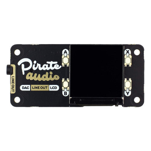Pimoroni PIM483 Pirate Audio Line-out for Raspberry Pi high-quality I2S DAC, high-res colour display