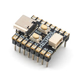 Pimoroni PIM766 Tiny 2350 – 4MB Headered postage stamp sized RP2350 development board with a USB-C connection
