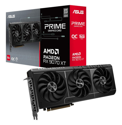ASUS PRIME-RX9070XT-O16G Prime Radeon RX 9070 XT OC Edition Graphics Card