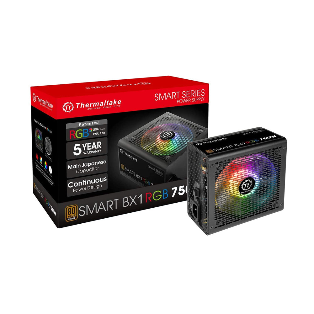 Thermaltake PS-SPR-0750NHFABU-1 Smart BX1 RGB 80+ Bronze 750W ATX12V v2.31 / EPS 12V Non-Modular Power Supply