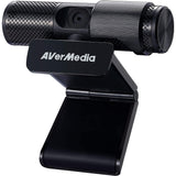 AVerMedia PW313 Live Streamer CAM Full HD 1080P Streaming Webcam, Privacy Shutter, Dual Microphone, 360 Degree Swivel Design, Exclusive AI Facial Tracking Stickers