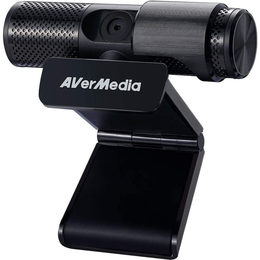 AVerMedia PW313 Live Streamer CAM Full HD 1080P Streaming Webcam, Privacy Shutter, Dual Microphone, 360 Degree Swivel Design, Exclusive AI Facial Tracking Stickers