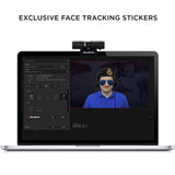 AVerMedia PW313 Live Streamer CAM Full HD 1080P Streaming Webcam, Privacy Shutter, Dual Microphone, 360 Degree Swivel Design, Exclusive AI Facial Tracking Stickers