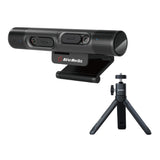 AVerMedia PW313D DualCam, Two Autofocus Cameras in 2K30fps and 1080p30fps, Works with Zoom, Teams, Skype, Includes Tripod