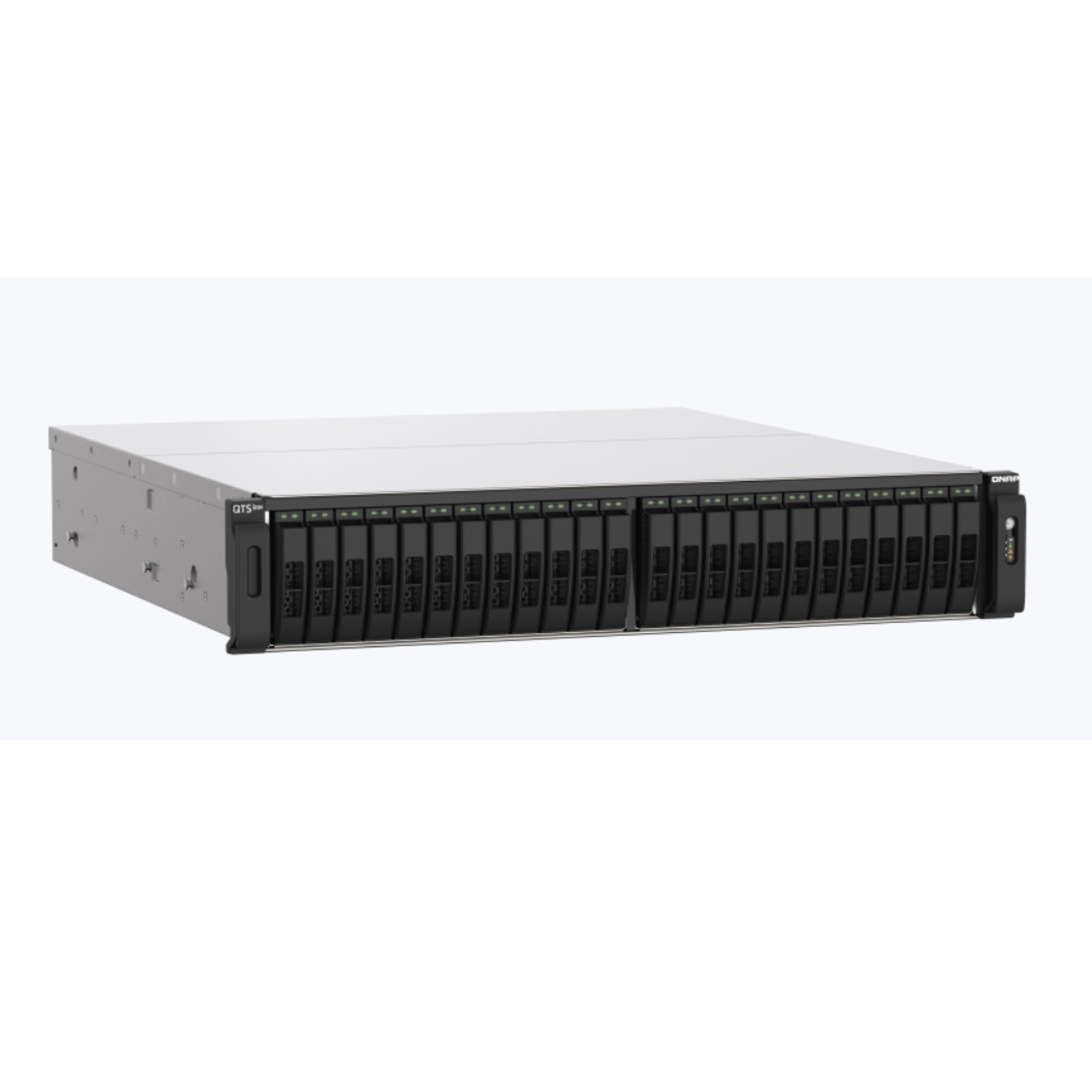 QNAP TS-H2490FU 128G 24-Bay all-flash NAS, NVMe Gen3 x4, AMD EPYC 7302P 3.0GHz, 128GB  RAM, 2 x 2.5GbE LAN