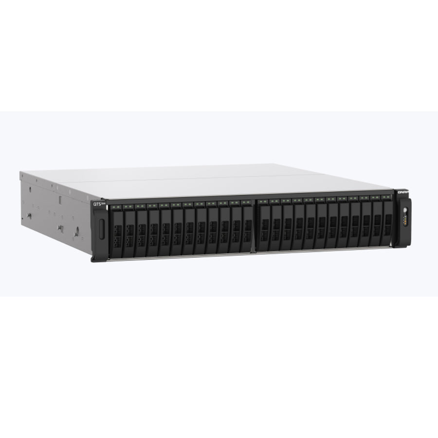 QNAP TS-H2490FU 128G 24-Bay all-flash NAS, NVMe Gen3 x4, AMD EPYC 7302P 3.0GHz, 128GB  RAM, 2 x 2.5GbE LAN