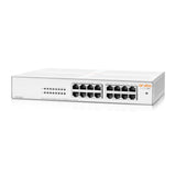 HPE Networking Instant On 1430 16-Port Gb Unmanaged Layer 2 Ethernet Switch | 16x 1G | Fan-Less | US Cord | R8R47A#ABA