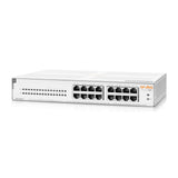 HPE Networking Instant On 1430 16-Port Gb Unmanaged Layer 2 Ethernet Switch with PoE | 16xCL4 PoE (124W) | Fan-Less | US Cord | R8R48A#ABA