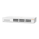 HPE Networking Instant On 1430 24-Port Gb Unmanaged Layer 2 Ethernet Switch | 24x 1G | Fan-Less | US Cord | R8R49A#ABA