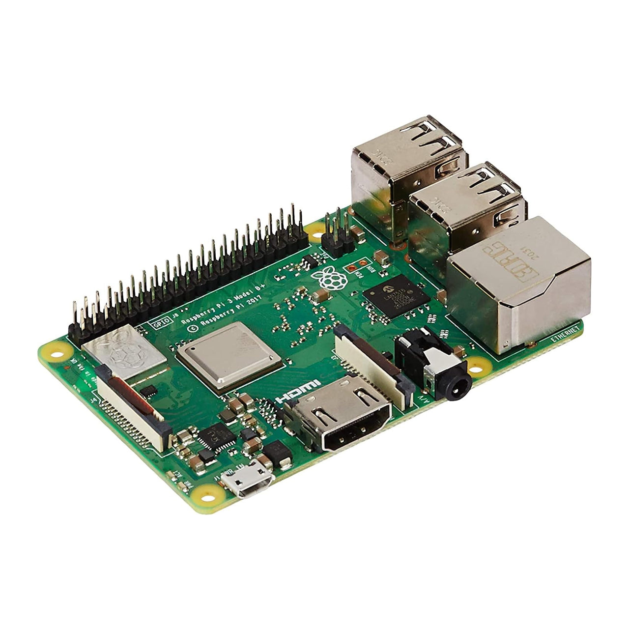 Raspberry Pi RPI3-MODBP Pi3 B+, BCM2837B0, ARM Cortex-A53, 1GB RAM, MicroSD, Wifi, HDMI, 4xUSB 2.0 Ports