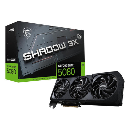 MSI RTX 5080 16G SHADOW 3X OC Gaming RTX 5080 16G Shadow 3X OC Graphics Card