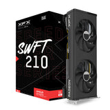 XFX SPEEDSTER SWFT210 RADEON RX 7600XT CORE Gaming Graphics Card with 16GB GDDR6 HDMI 3xDP, AMD RDNA 3 (RX-76TSWFTFP)