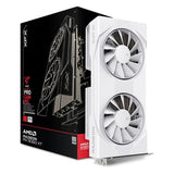 XFX RX-96TSW8GWQ Swift AMD Radeon RX 9060 XT OC White Gaming Edition with 8GB GDDR6 HDMI 2xDP, AMD RDNA 4