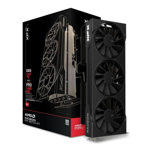 XFX RX-97TSWF3B9 Swift AMD Radeon RX 9070 XT Triple Fan Gaming Edition with 16GB GDDR6 HDMI 3xDP, AMD RDNA 4