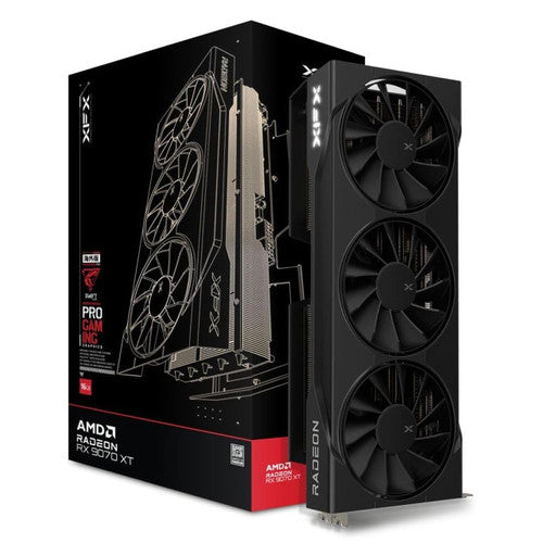 XFX Swift AMD Radeon RX 9070XT Triple Fan Gaming Edition with 16GB GDDR6 HDMI 3xDP, AMD RDNA 4 RX-97TSWF3BA