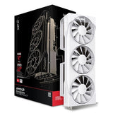 XFX Swift AMD Radeon RX 9070XT Triple Fan White Gaming Edition with 16GB GDDR6 HDMI 3xDP, AMD RDNA 4 RX-97TSWF3W9