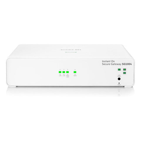 HPE S0G33A#ABA Networking Instant On Secure Gateway SG1004 4-Port 1G Smart-Managed Gateway, 4X 1GBase-T, US Cord