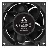 Arctic ACFAN00291A S8038-10K (4 Pieces) - Fan, 80x80x38 mm, 500-10000 RPM, PWM Regulated, 4-pin Connector, 12 V DC, Black