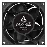 Arctic ACFAN00292A S8038-7K (4 Pieces) - Fan, 80x80x38 mm, 500-7000 RPM, PWM Regulated, 4-pin Connector, 12 V DC, Black
